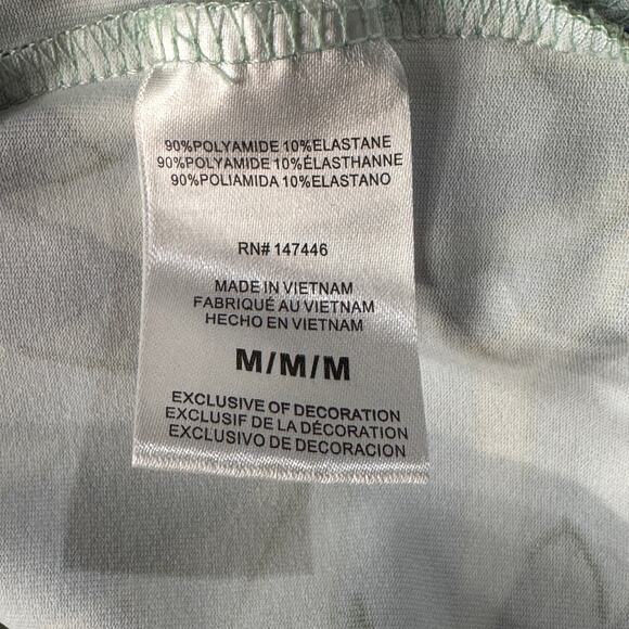 Hang Ten Medium Rashguard Swim Top UPF 50+ Quick-Dry Long Sleeve Leaf Print Crew - Picture 8 of 9